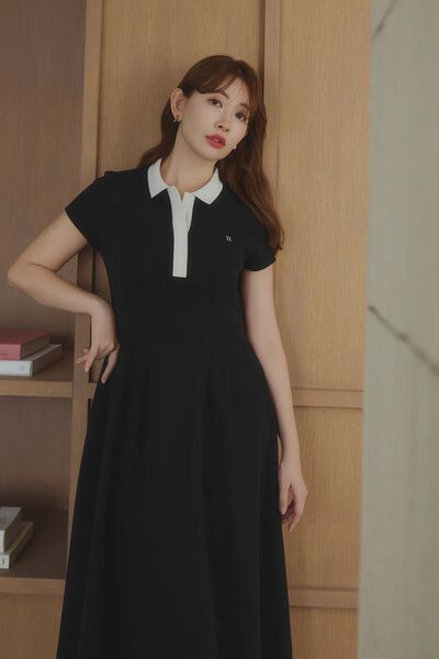 完売 Herlipto Short Sleeve Polo Dress