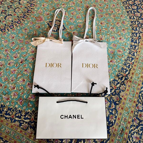 ディオール DIOR ショッパー シャネル コスメ CHANEL 紙袋 コスメ用 ブランド紙袋
