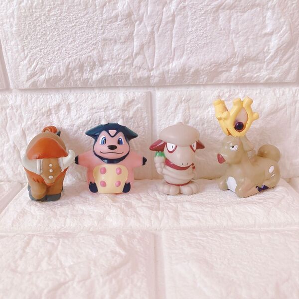 ポケモンキッズ 指人形 フィギュア オドシシ ドーブル ミルタンク ケンタロス ソフビ レトロ ソフビ人形 当時物