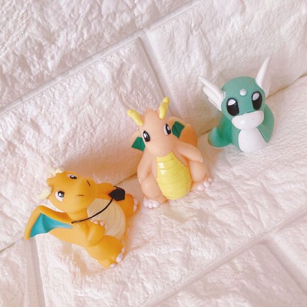 ポケモンキッズ ソフビ 指人形 フィギュア カイリュー ミニリュウ ポケモン ポケットモンスター