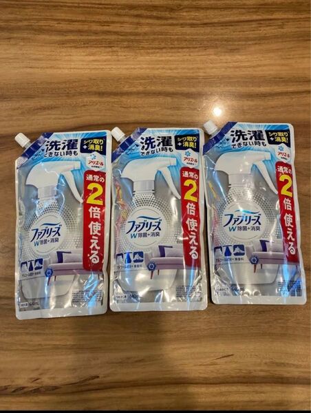 ファブリーズ W除菌 消臭 アルコール 無香料 詰替 640ml ×3