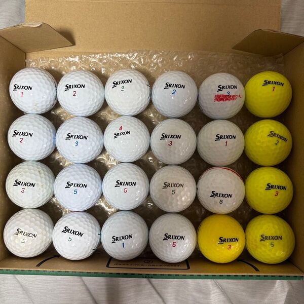 SRIXON ゴルフボール まとめ売り ロストボール カラーボール 24球