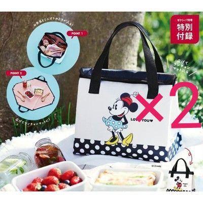 ミッキー&ミニー2WAY保冷バッグ2【ゼクシィ2022年7月号付録】