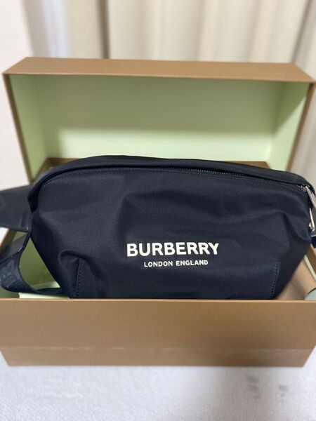 BURBERRY "MD SONNY"ロゴプリント ナイロン ソニー バムバッグ・ベルトバッグ・ウエストポーチ・クロスボディ