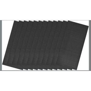 ブランクメタルカード 100 mm x 50 mm 201ステンレス鋼板 DIYレー ザー 彫刻銘板用 12 mm厚さ 12個 黒