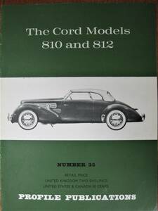 The Cord Models 810 and 812/No.35■PROFILE PUBLICATIONS/1966年頃■英文