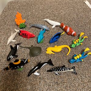 海の生き物 ダイバー フィギュア まとめ売り 16個セット