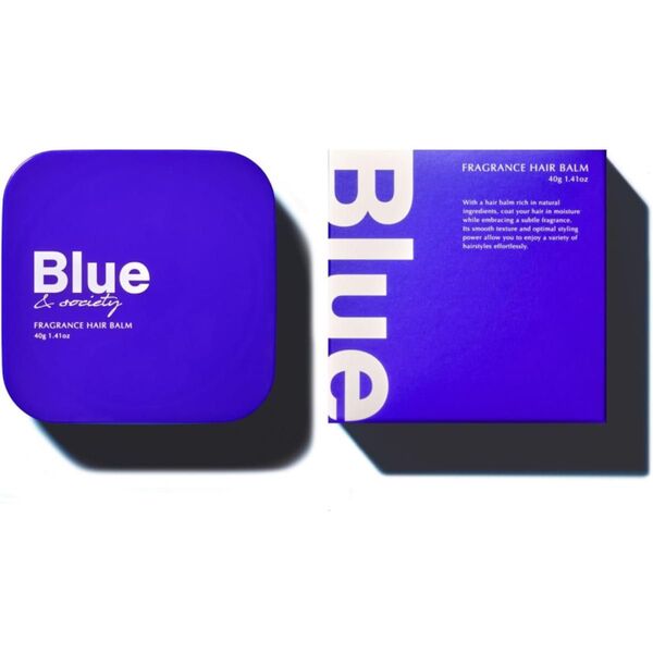 Blue フレグランスヘアバーム 40g ホワイトマリンムスクの香り メンズ スタイリング オーガニック ヘアセット 美容室専売品
