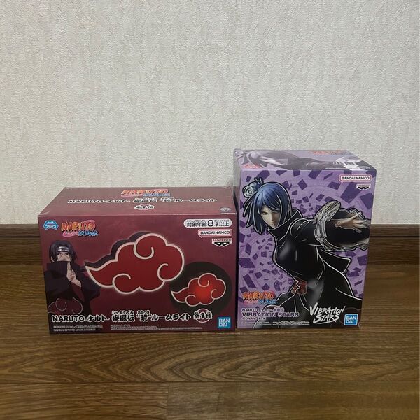 NARUTO-ナルト- 疾風伝 暁 ポータブルルームライト & KONAN フィギュア 2個セット