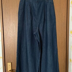 新品セルフサービス☆ワイドデニムパンツ