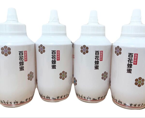 国産純粋百花はちみつ1000g ハチミツ 1kg ×4個