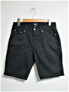 ☆H&M エイチアンドエム ショーツ ハーフパンツ 短パン/メンズ/29/黒☆新品