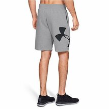 ☆UNDER ARMOUR アンダーアーマー ビッグブランドマーク プリント スウェット ショーツ ハーフパンツ 短パン/メンズ/S☆新品_画像2