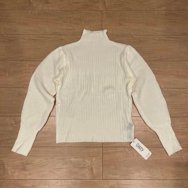 新品 レディース ニット リブニット セーター ハイネック トップス 長袖
