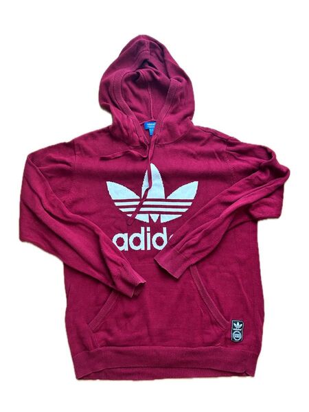 アディダス パーカー adidas フーディー 古着 ニットパーカー