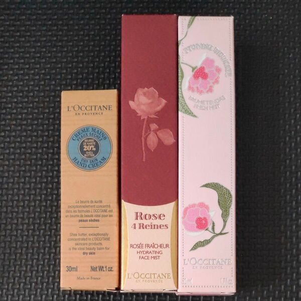 L'OCCITANE ロクシタン フェイスミスト 50ml ハンドクリーム 3個セット