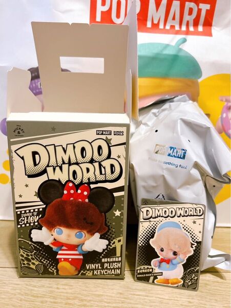 POP MART Dimoo World ドナルドダック キーホルダー