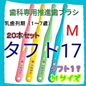 タフト17 M 20本 1才~7才用 期間限定 ! お値引き中 ! 歯科専用推進歯ブラシ※ クーポンご相談下さい
