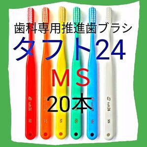 タフト24 MS 20本 お値引中 ! 最安値 ! 歯科専用推進歯ブラシ ※ クーポン使って更にお買得に !