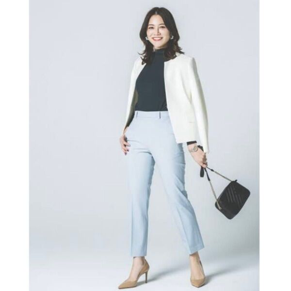 UNIQLO スマートアンクルパンツ 2WAYストレッチ スリムテーパード 丈標準64~66cm