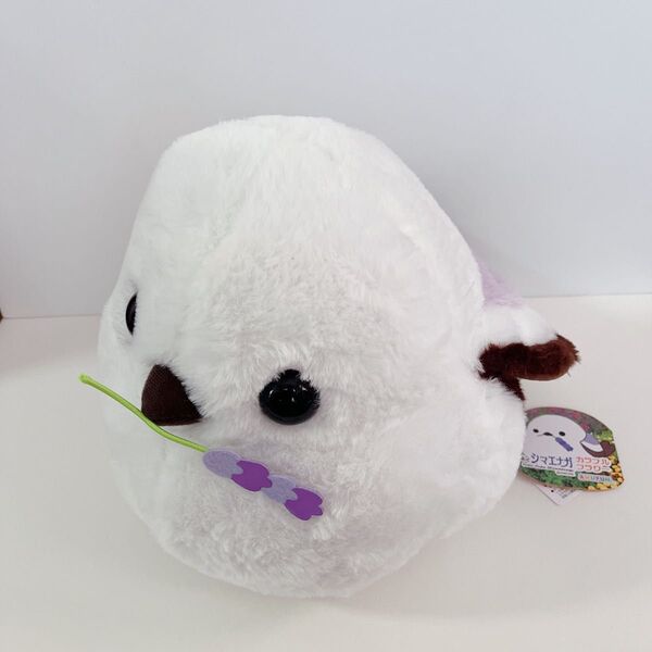 シマエナガ カラフルフラワー ぬいぐるみ