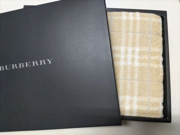 西川産業 BURBERRY 厚手の大判バスタオル 60x120cm 未使用品