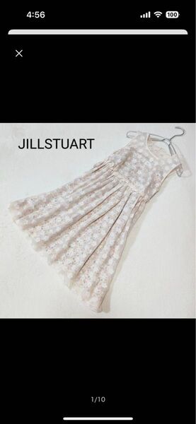 ★最終値下げ★JILLSTUART 花柄 ノースリーブ シアー ミニワンピース