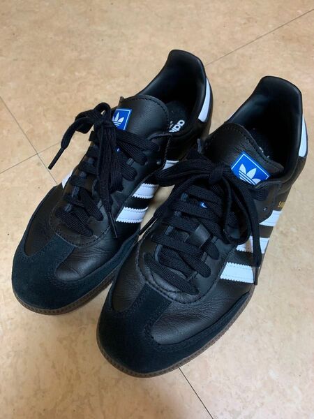 【美品】adidas Samba ブラック/ホワイト スニーカー 24センチ ウィメンズ