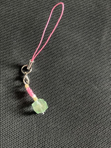 ハンドメイド ビーズ ストラップ キーホルダー
