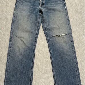 【Lee RIDERS ストレートジーンズ1202】★used ダメージあり★ 股下75 SIZE 32 × 33 廃盤モデル