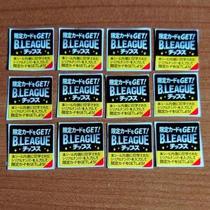【B.LEAGUEチップス】シール12枚セット・BリーグCARDシリアルコード付
