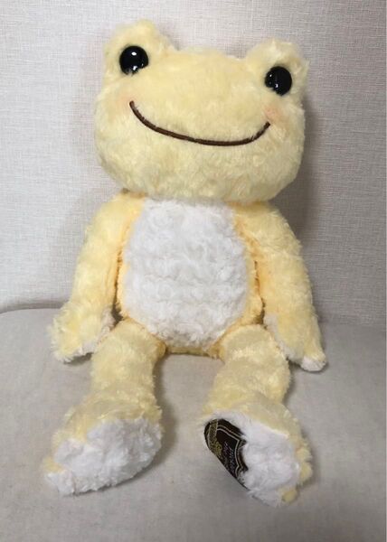 かえるのピクルス ファボリ ぬいぐるみ 薄黄色 カスタム 大きめ