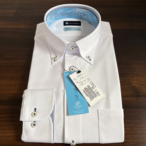 新品 P.S.FA i-shirts 形態安定 ノンアイロン L 41-84 白