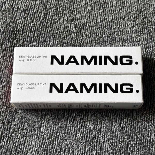 naming. ネーミング デューイグラスリップティント 01 02 口紅 リップ ネイミング