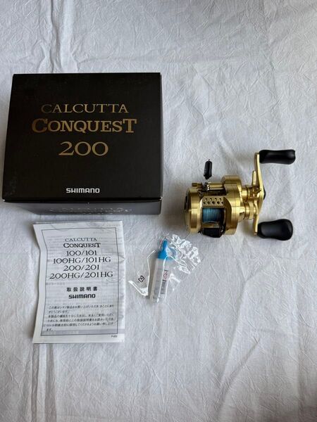 21カルカッタコンクエスト 200 シマノ ベイトリール タイラバ SHIMANO 右ハンドル