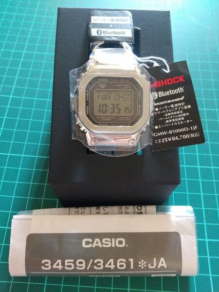 CASIO G-SHOCK GMW-B5000D-1JF ソ―ラ―電波Bluetooth搭載 ステン製 フルメタル 未使用 両タグ