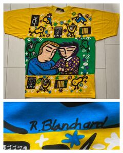 送料無料 新品 未使用 dead stock vintage ビンテージ フランス製 仏製 FRANCE レミ ブランシャール Remi Blanchard Art アート Tシャツ XL