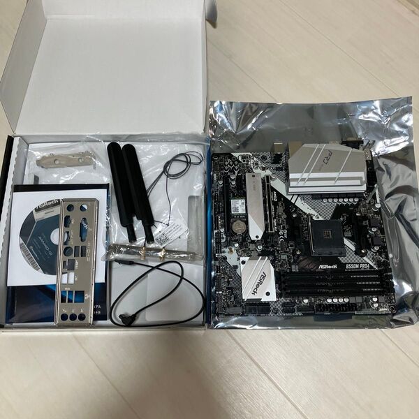 ASRock B550M Pro4 マザーボード AM4 Wi-Fi アンテナ付き