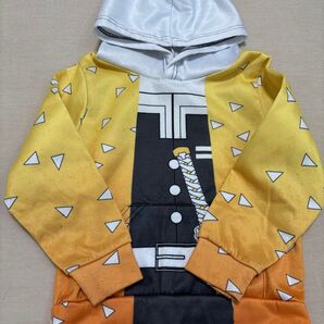 鬼滅の刃 パーカー 子供服 キッズ服 コスプレ スウェット 我妻善逸
