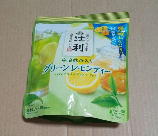 辻利 宇治抹茶入りグリーンレモンティー 170g