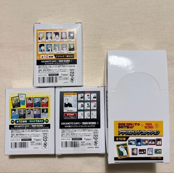 サカモトデイズ タワレコ カフェ アクリルバッジ フォトカード ミュージックプレイヤー風カード sns風クリアカード 南雲 夏生