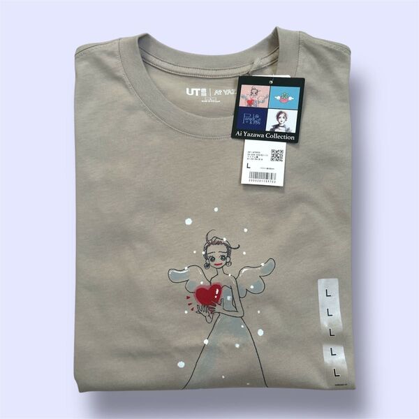 ユニクロ UT Ai Yazawa コラボ Tシャツ Lサイズ ベージュ 新品 未使用
