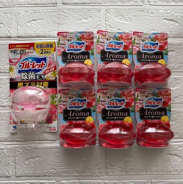 小林製薬 ブルーレット おくだけ除菌EX フレグランス アロマティックフローラル 本体 計7点