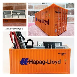 コンテナ 文具ケース アンティーク Hapag-Lloyd ハパック ロイド 新品