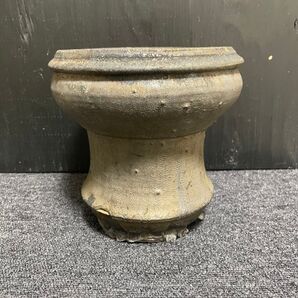 姫野鉢 姫野翔太 「金彩 kimera」陶器鉢 作家鉢 植木鉢 5号鉢 大きめ 中古 アガベ