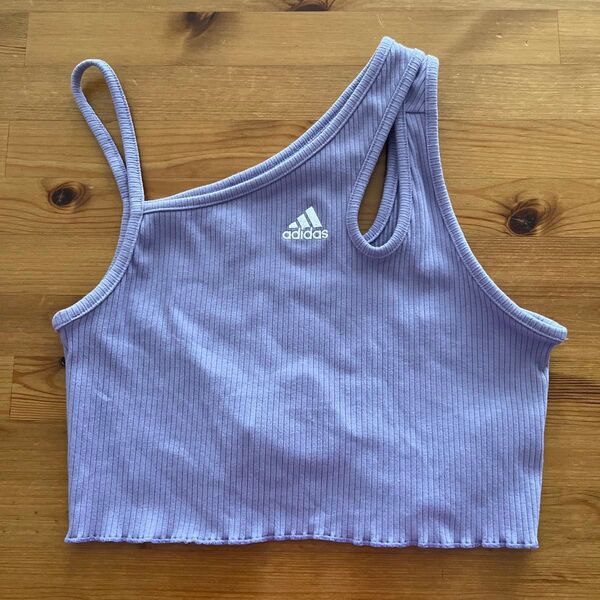 adidas × Jenny Kaori☆リブニットタンクトップ☆パープル☆Mサイズ