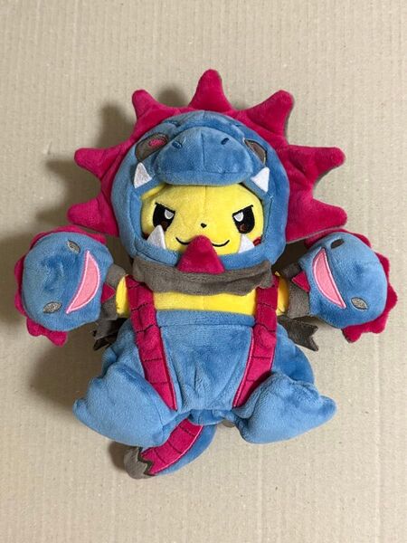 サザンドラマニアなピカチュウ ぬいぐるみ ポケモンセンター サザンドラ ピカチュウ 着ぐるみ かいじゅうマニア タグなし