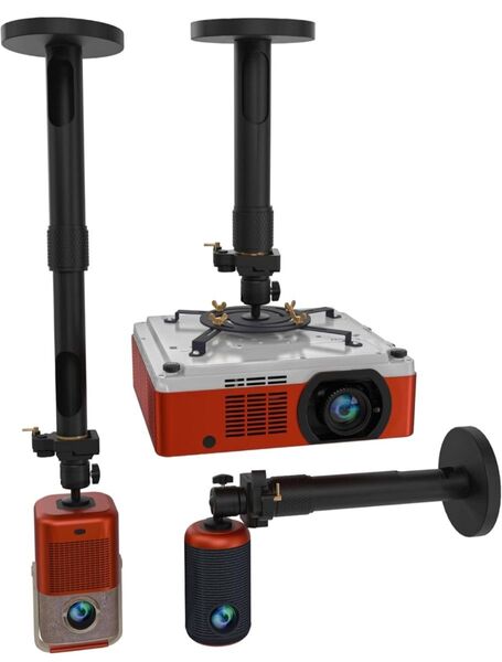 【新品】 ユニバーサル プロジェクターマウント カメラ プロジェクター 天井 壁面 設置 金具 360°回転 調整可能