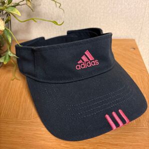 adidas ネイビー サンバイザー