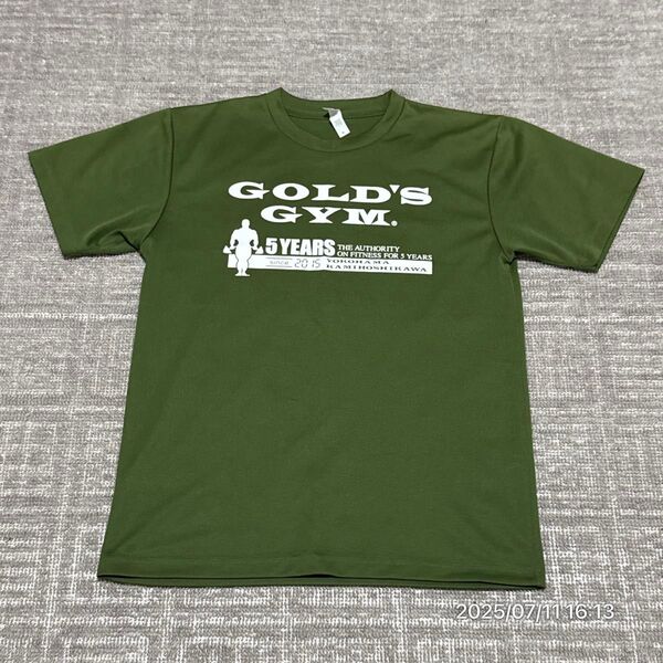 GOLD'S GYM 5周年記念Tシャツ M オリーブグリーン